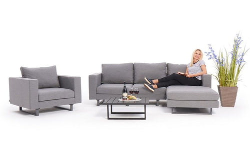 Allwetter Sofa Thomson Deluxe grau