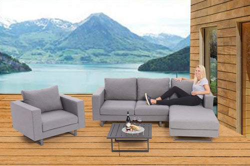 Allwetter Sofa Thomson Deluxe grau - Ansicht 2
