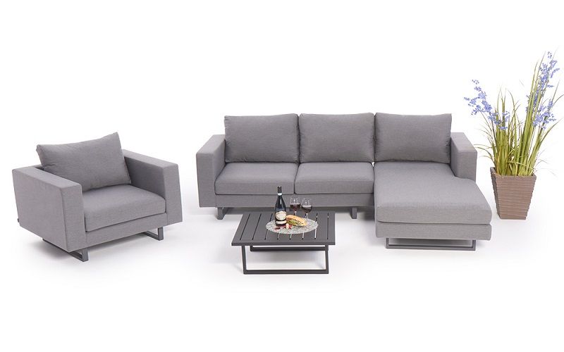 Allwetter Sofa Thomson Deluxe grau - Ansicht 8
