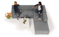 Aussen Gartenlounge Agnes, Allwetterfest grau