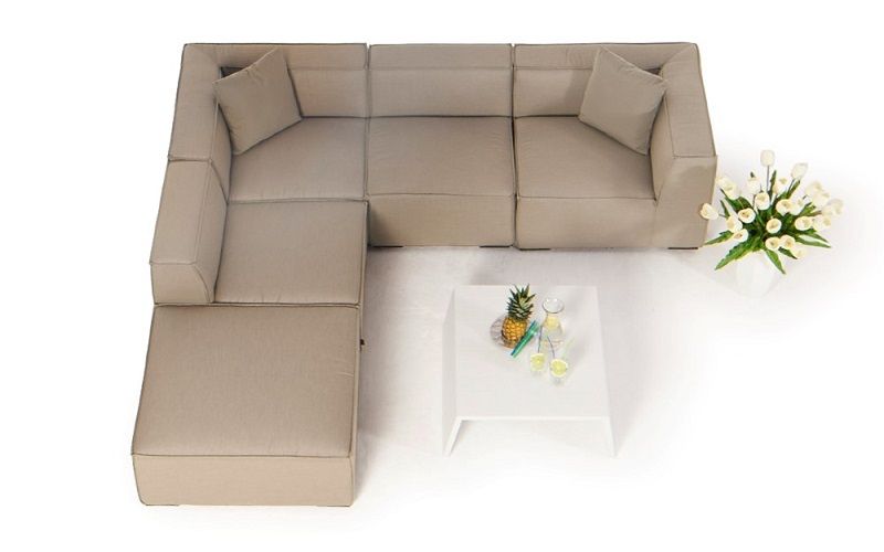 Outdoor Lounge Möbel Agnes sandbraun - Ansicht 4