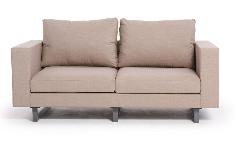 Gartensofa wetterfest Stofflounge Andorra sandbraun - Ansicht 5