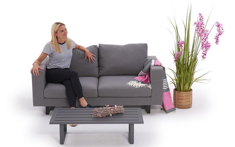 Gartensofa Outdoor Andorra grau - Ansicht 3