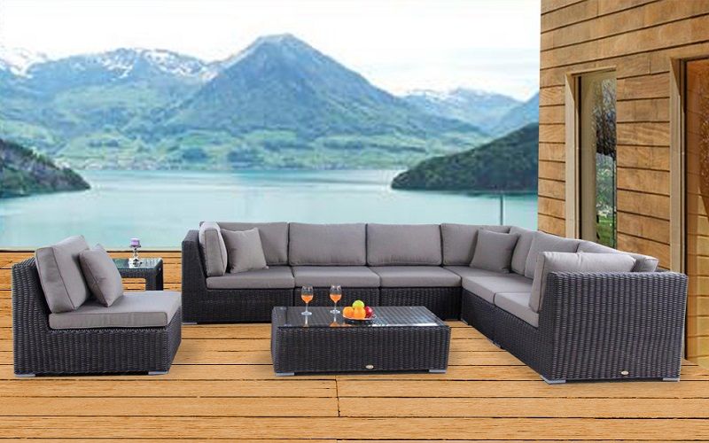 Grosse Birmingham Rattanlounge