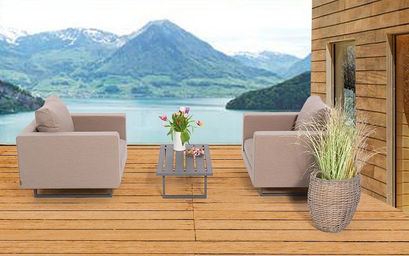 Outdoor Lounge Set Bora allwetterfest sandbraun - Ansicht 2