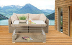 Rattan Lounge rundes Geflecht Brandy - Ansicht 10