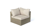 Rattan Lounge rundes Geflecht Brandy - Ansicht 2