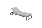 Liegestuhl Sunbrella Fabric Brooks sandbraun