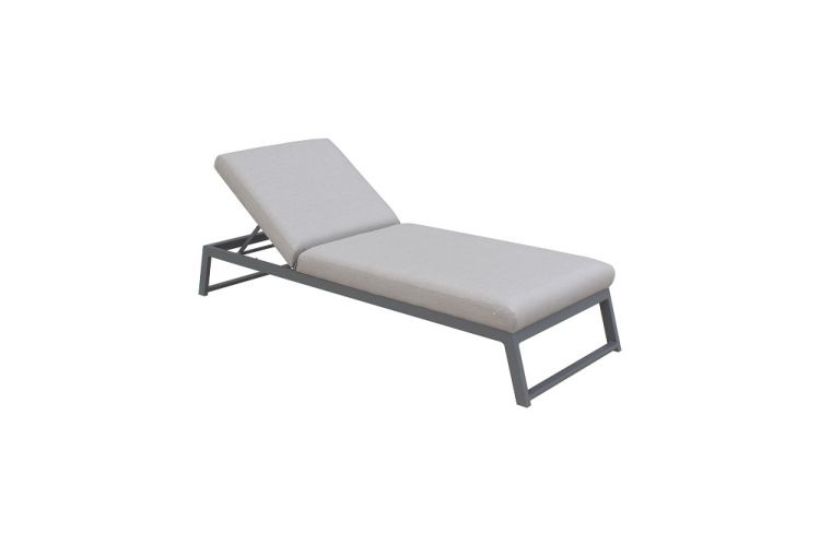 Liegestuhl Sunbrella Fabric Brooks sandbraun