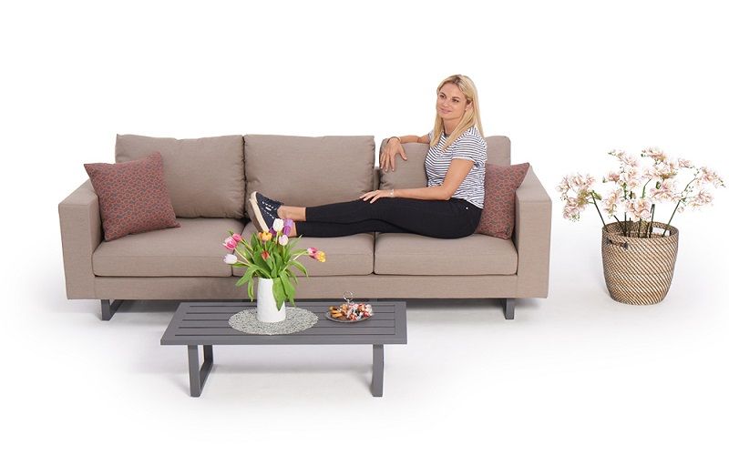 Wasserfeste Gartenmöbel Capri sandbraun - Ansicht 4