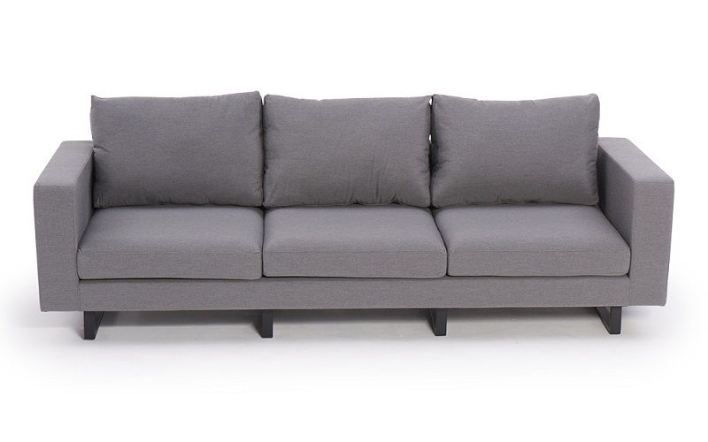 Gartenlounge 3er Capri Sofa grau - Ansicht 4