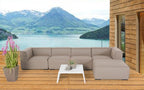 Outdoor Sofa Eline wetterfest sandbraun - Ansicht 6
