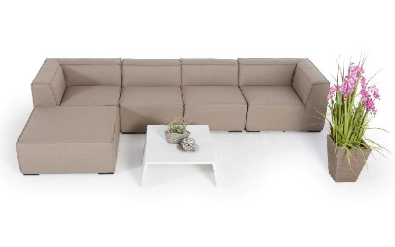 Outdoor Sofa Eline wetterfest sandbraun - Ansicht 5