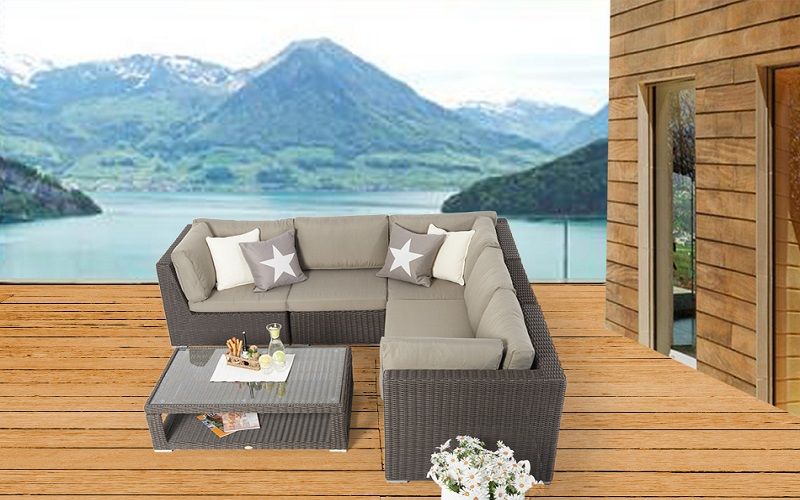 Lounge Gartenmöbel Elsa braun - Ansicht 2