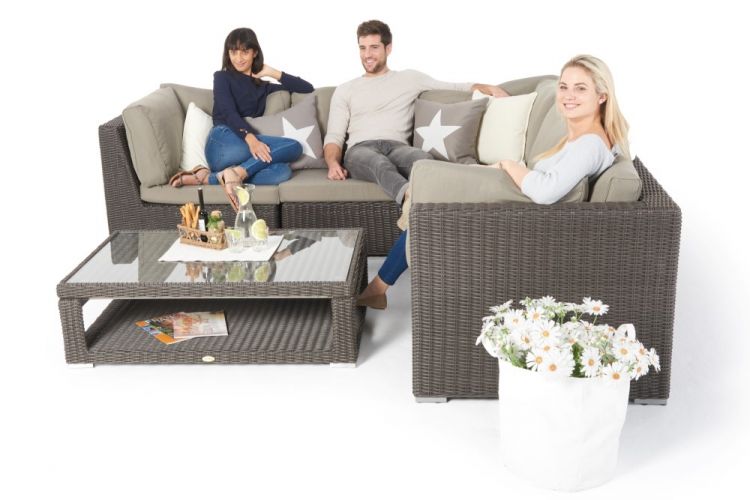 Lounge Gartenmöbel Elsa braun - Ansicht 4