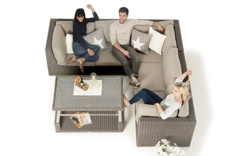 Lounge Gartenmöbel Elsa braun - Ansicht 6