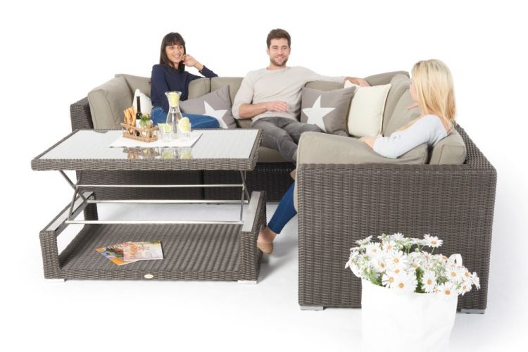 Lounge Gartenmöbel Elsa braun - Ansicht 3