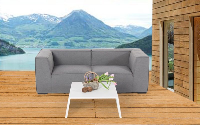 Outdoor Lounge Sunbrella Fabric Hanna grau - Ansicht 3