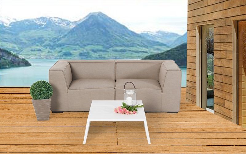 Wetterfeste Outdoor Lounge Hanna sandbraun - Ansicht 5