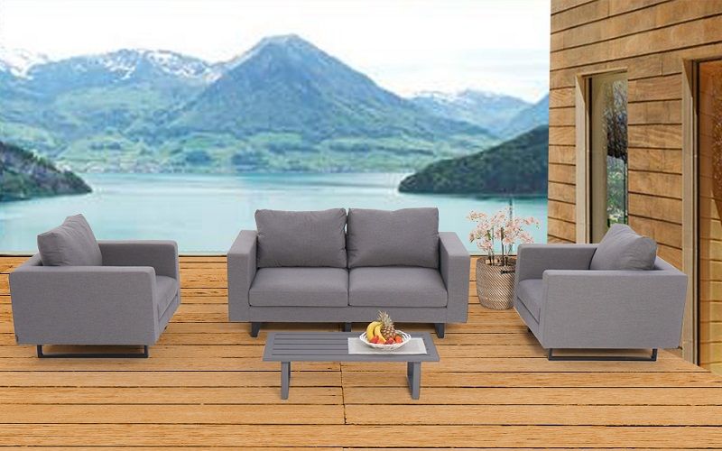 Jersy Allwetter Sofas grau - Ansicht 2
