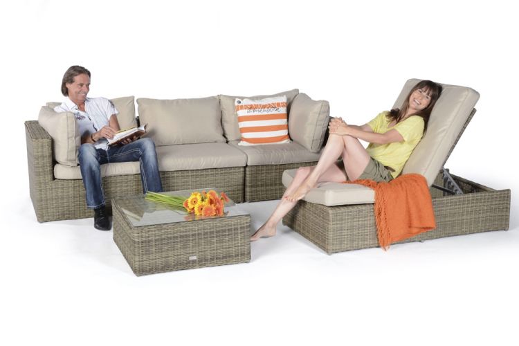 Rattan Gartenmöbel Kuala Lounge - Ansicht 4