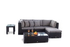Rattan 3er Sofa Laguna braun