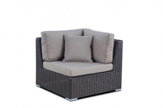 Rattan 3er Sofa Laguna braun - Ansicht 4