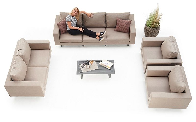 Gartenmöbel Outdoor Lounge Mandala sandbraun