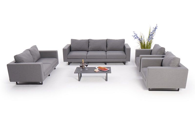 Wetterfeste Lounge Kissen Mandala grau - Ansicht 5