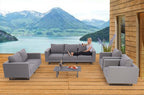 Wetterfeste Lounge Kissen Mandala grau - Ansicht 2