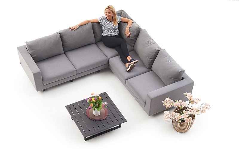 Sofa für draussen Melody grau - Ansicht 6