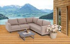 Allwetter Sofas für draussen Melody sandbraun - Ansicht 6