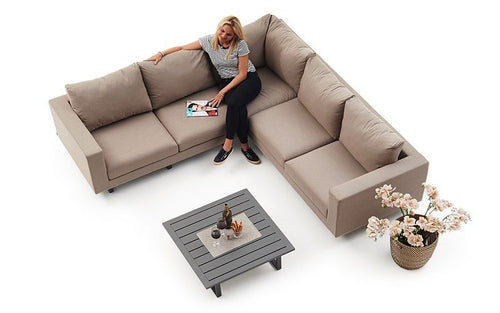 Allwetter Sofas für draussen Melody sandbraun