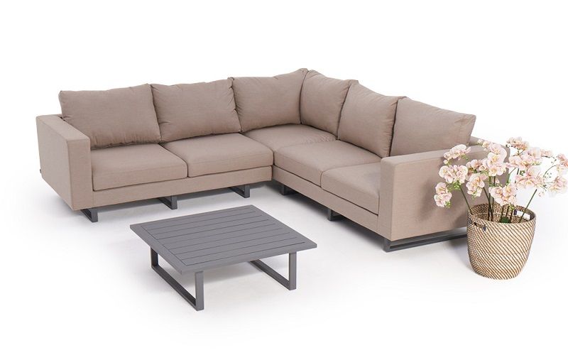 Textil Lounge Sunbrella fabric Melody Deluxe sandbraun - Ansicht 5