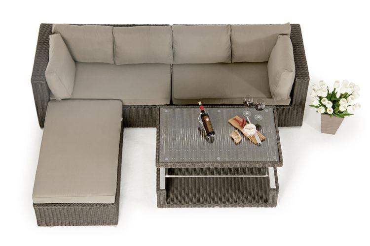 Gartensofa Napoli Tisch klappbar - Ansicht 4