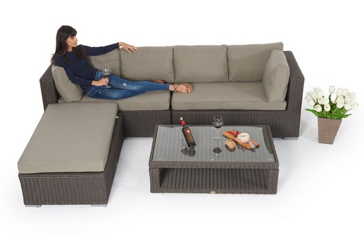 Gartensofa Napoli Tisch klappbar