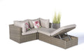 Kleine Rattan Lounge Panda Liege klappbar