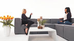 Aussen Gartenlounge Agnes allwetterfest grau