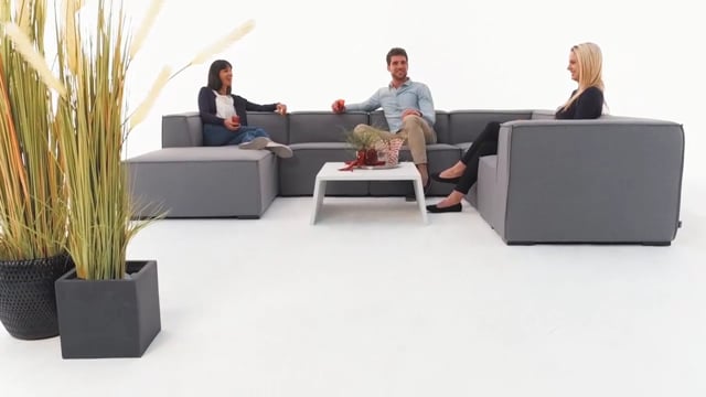 Bormeo Gartenlounge grau