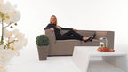 Outdoor Lounge Sunbrella Fabric Hanna grau