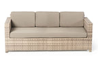 Flaches Rattan Geflecht Luxury 3er Sofa - Ansicht 8