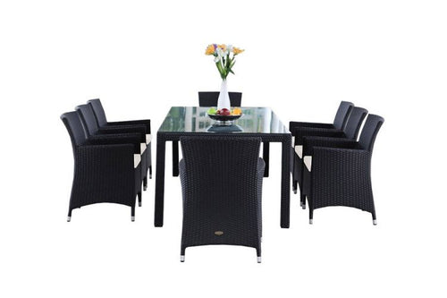 Edles Rattan Gartentisch Set Nairobi - Ansicht 2