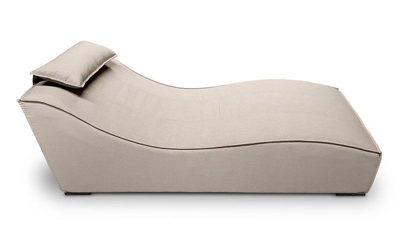 Sun Liegestuhl wetterfest Sunbrella Fabric sandbraun - Ansicht 4