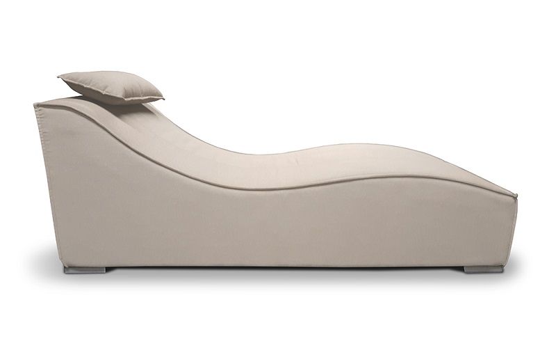 Sun Liegestuhl wetterfest Sunbrella Fabric sandbraun