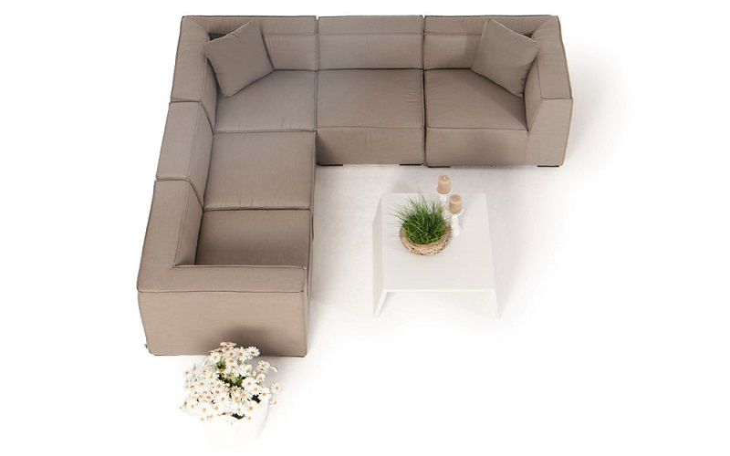 Selma Outdoor Lounge wetterfest sandbraun