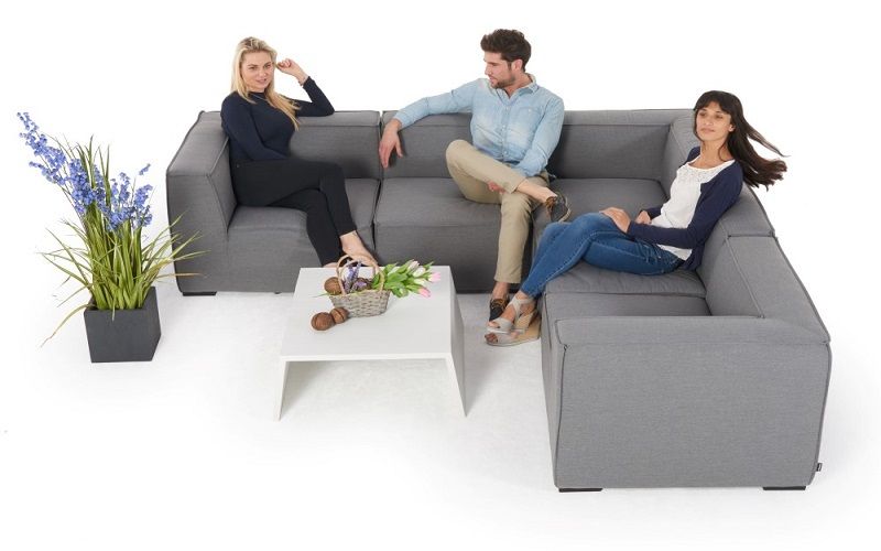 Lounge Outdoor Selma grau wetterfest