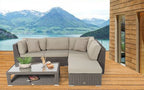 Gartenlounge Stella rundes Rattan - Ansicht 2