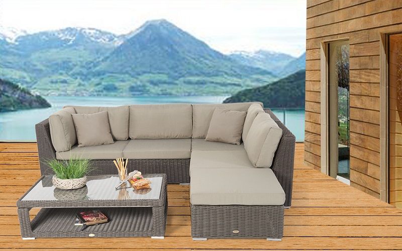 Gartenlounge Stella rundes Rattan - Ansicht 2