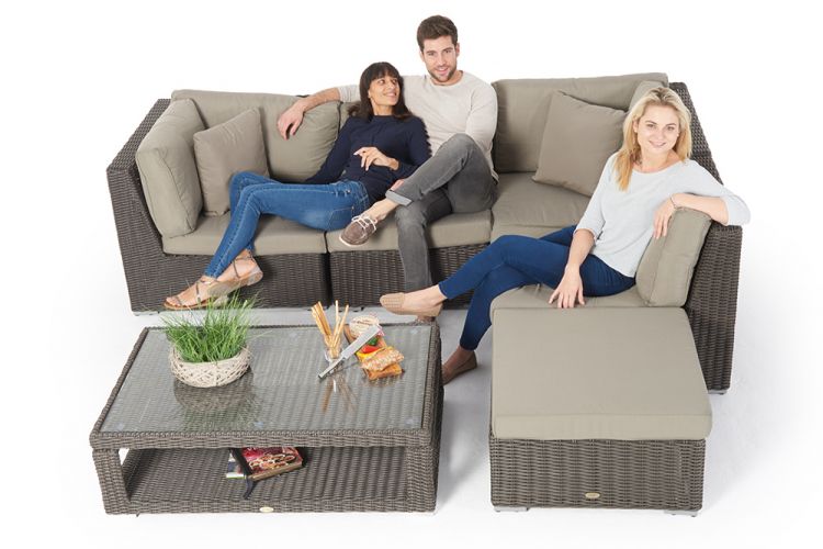 Gartenlounge Stella rundes Rattan - Ansicht 10