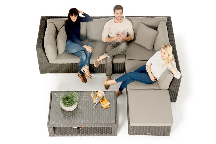 Gartenlounge Stella rundes Rattan - Ansicht 9